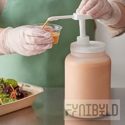 Choice Condiment Pump Kit with 1 oz. Pump and 1/2 Gallon Jug