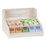 Cal-Mil Newport White-Washed Pine Wood Condiment Organizer 2019-113 - 15