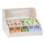 Cal-Mil Newport White-Washed Pine Wood Condiment Organizer 2019-113 - 15