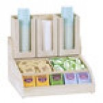 Cal-Mil Newport White-Washed Pine Wood Condiment Organizer 2019-113 - 15