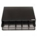 Safco 3274BL Black 1 Drawer Coffee Pod Organizer - 12 1/2 Safco 3274BL Black 1 Drawer Coffee Pod Organizer - 12 1/2