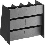 ServSense Black 11-Section Countertop Condiment Organizer - 16