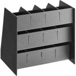 ServSense Black 11-Section Countertop Condiment Organizer - 16