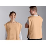 Choice Khaki Poly-Cotton Cobbler Apron with 2 Pockets - 29