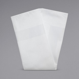 Snap Drape 54682222NH010 White Milan Satin Band Cloth Napkin, 22 Snap Drape 54682222NH010 White Milan Satin Band Cloth Napkin, 22
