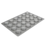 Chicago Metallic 45525 24 Cup 3.8 oz. Glazed Aluminized Steel Muffin / Cupcake Pan - 14 1/16 Chicago Metallic 45525 24 Cup 3.8 oz. Glazed Aluminized Steel Muffin / Cupcake Pan - 14 1/16
