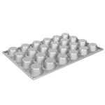 Chicago Metallic 45525 24 Cup 3.8 oz. Glazed Aluminized Steel Muffin / Cupcake Pan - 14 1/16 Chicago Metallic 45525 24 Cup 3.8 oz. Glazed Aluminized Steel Muffin / Cupcake Pan - 14 1/16