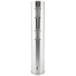 Vollrath SLC-4 Spring-Loaded Stainless Steel Wall Mount / Countertop 32 - 44 oz. Cup Dispenser