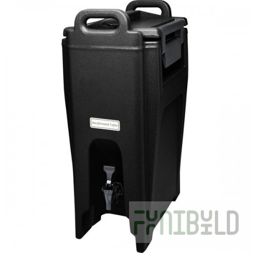Cambro UC500110 Ultra Camtainer® 5.25 Gallon Black Insulated Beverage Dispenser