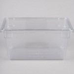 Rubbermaid® FG330400CLR Clear Polycarbonate Food Storage Box - 18