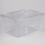 Rubbermaid® FG330400CLR Clear Polycarbonate Food Storage Box - 18