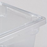 Rubbermaid® FG330400CLR Clear Polycarbonate Food Storage Box - 18