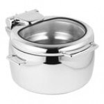 Eastern Tabletop 39811GCP Jazz Rock 11 Qt. Copper Coated Stainless Steel Induction Soup Marmite with Hinged Glass Lid Eastern Tabletop 39811GCP Jazz Rock 11 Qt. Copper Coated Stainless Steel Induction Soup Marmite with Hinged Glass Lid