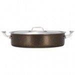 Bon Chef 60030COFFEE Cucina 6 Qt. Coffee Stainless Steel Induction Brazier Pot with Lid