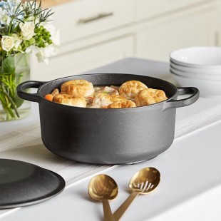 Valor 7 Qt. Pre-Seasoned Cast Iron Dutch Oven Valor 7 Qt. Pre-Seasoned Cast Iron Dutch Oven