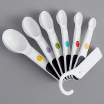 OXO 11111002 Good Grips 1/8 tsp. to 1 Tbsp. 7-Piece White Measuring Spoon Set