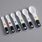 OXO 11111002 Good Grips 1/8 tsp. to 1 Tbsp. 7-Piece White Measuring Spoon Set