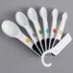 OXO 11111002 Good Grips 1/8 tsp. to 1 Tbsp. 7-Piece White Measuring Spoon Set