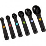 OXO 11111002 Good Grips 1/8 tsp. to 1 Tbsp. 7-Piece White Measuring Spoon Set