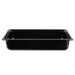 Vollrath 9004420 Super Pan® Full Size Black High Heat Plastic Food Pan - 4 Vollrath 9004420 Super Pan® Full Size Black High Heat Plastic Food Pan - 4