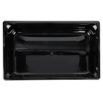 Vollrath 9004420 Super Pan® Full Size Black High Heat Plastic Food Pan - 4 Vollrath 9004420 Super Pan® Full Size Black High Heat Plastic Food Pan - 4