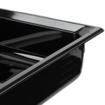 Vollrath 9004420 Super Pan® Full Size Black High Heat Plastic Food Pan - 4 Vollrath 9004420 Super Pan® Full Size Black High Heat Plastic Food Pan - 4