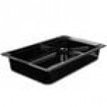 Vollrath 9004420 Super Pan® Full Size Black High Heat Plastic Food Pan - 4 Vollrath 9004420 Super Pan® Full Size Black High Heat Plastic Food Pan - 4