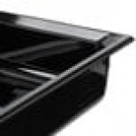 Vollrath 9004420 Super Pan® Full Size Black High Heat Plastic Food Pan - 4 Vollrath 9004420 Super Pan® Full Size Black High Heat Plastic Food Pan - 4