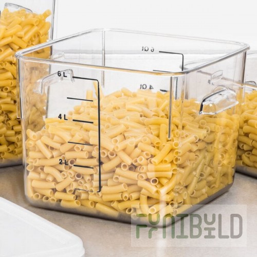 Rubbermaid® 6 Qt. Clear Square Polycarbonate Food Storage Container