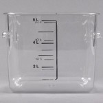 Rubbermaid® 6 Qt. Clear Square Polycarbonate Food Storage Container