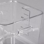 Rubbermaid® 6 Qt. Clear Square Polycarbonate Food Storage Container