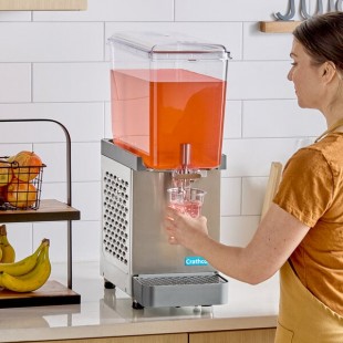 Crathco SR-15-16 Classic Pro Bubbler Single 4.75 Gallon Bowl Refrigerated Beverage Dispenser - 120V Crathco SR-15-16 Classic Pro Bubbler Single 4.75 Gallon Bowl Refrigerated Beverage Dispenser - 120V