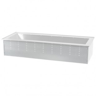 Vollrath 36654 Short Side Two Pan Ice-Cooled Drop In Cold Food Well Vollrath 36654 Short Side Two Pan Ice-Cooled Drop In Cold Food Well
