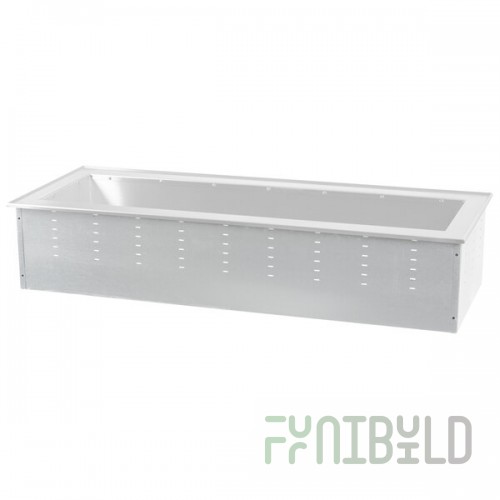 Vollrath 36654 Short Side Two Pan Ice-Cooled Drop In Cold Food Well