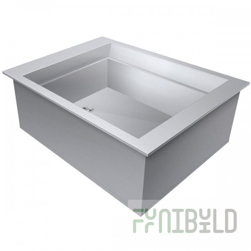 Hatco IWB-2 Two Pan Slanted Drop-In Ice-Cooled Food Well