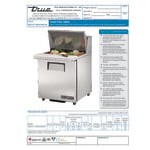 True TSSU-27-12M-B-ADA-HC 27 7/8 True TSSU-27-12M-B-ADA-HC 27 7/8