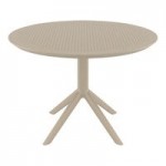 Siesta Lisa Taupe Resin Outdoor Dining Arm Chair Siesta Lisa Taupe Resin Outdoor Dining Arm Chair