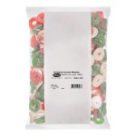 Albanese Sanded Christmas Gummi Wreaths 4.5 lb. - 4/Case