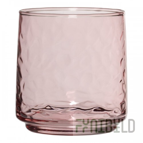 Anchor Hocking Brockhill 12 oz. Rosewater Pink Rocks / Old Fashioned Glass - 12/Case