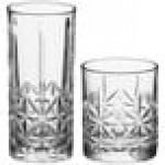 Acopa Lore Amber Rocks / Old Fashioned and Highball Glass Set - 24/Case