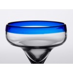 Acopa Tropic 12 oz. Margarita Glass with Blue Rim and Base - 12/Case Acopa Tropic 12 oz. Margarita Glass with Blue Rim and Base - 12/Case