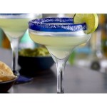 Acopa Tropic 12 oz. Margarita Glass with Blue Rim and Base - 12/Case Acopa Tropic 12 oz. Margarita Glass with Blue Rim and Base - 12/Case