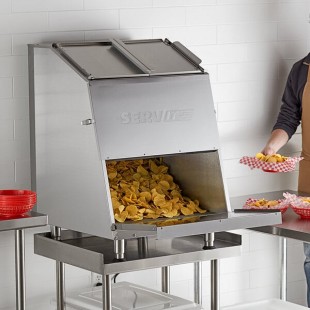 ServIt TCW46 46 Gallon First-In First-Out Chip Warmer / Merchandiser - 120V, 1500W ServIt TCW46 46 Gallon First-In First-Out Chip Warmer / Merchandiser - 120V, 1500W