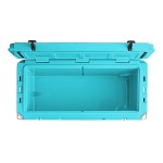 CaterGator CG100BL Sky Blue 110 Qt. Rotomolded Outdoor Cooler / Ice Chest