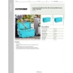 CaterGator CG100BL Sky Blue 110 Qt. Rotomolded Outdoor Cooler / Ice Chest