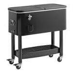 Choice 100 Qt. Stainless Steel Beverage Cooler Cart - 43 Choice 100 Qt. Stainless Steel Beverage Cooler Cart - 43