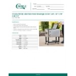 Choice 100 Qt. Stainless Steel Beverage Cooler Cart - 43 Choice 100 Qt. Stainless Steel Beverage Cooler Cart - 43