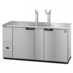 Hoshizaki DD59 Black Single/Double Tap Kegerator Beer Dispenser - (2) 1/2 Keg Capacity