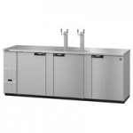 Hoshizaki DD59 Black Single/Double Tap Kegerator Beer Dispenser - (2) 1/2 Keg Capacity