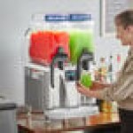 Bunn 58000.0000 Ultra NX White and Stainless Steel Double 3 Gallon Slushy Machine - 120V Bunn 58000.0000 Ultra NX White and Stainless Steel Double 3 Gallon Slushy Machine - 120V